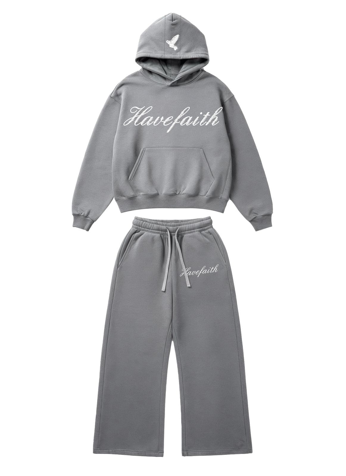 "TEN FE" — CONJUNTO DE SUDADERA CON CAPUCHA Y PANTALÓN DEPORTIVO PARA HOMBRE