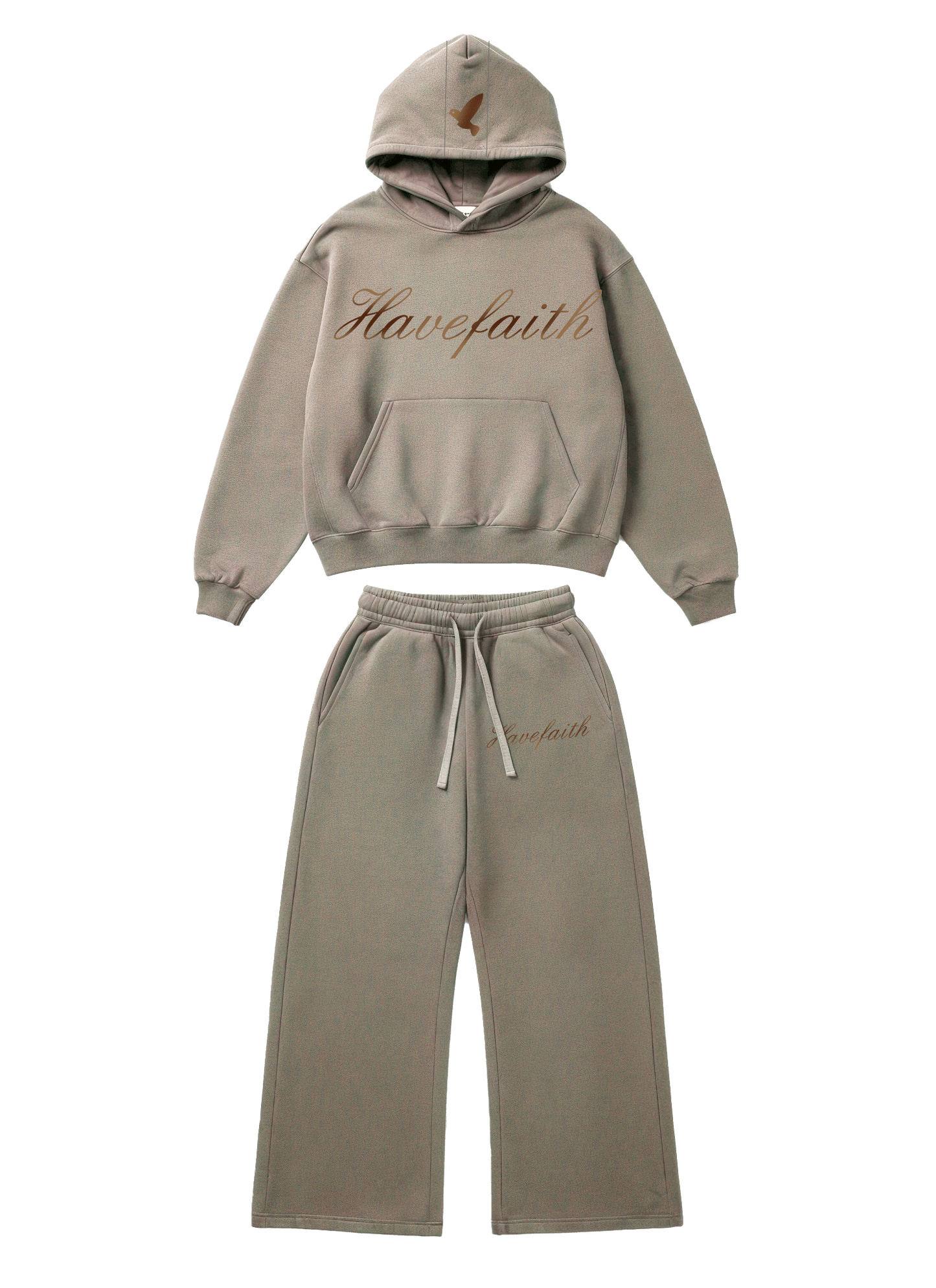 "TEN FE" — CONJUNTO DE SUDADERA CON CAPUCHA Y PANTALÓN DEPORTIVO PARA HOMBRE