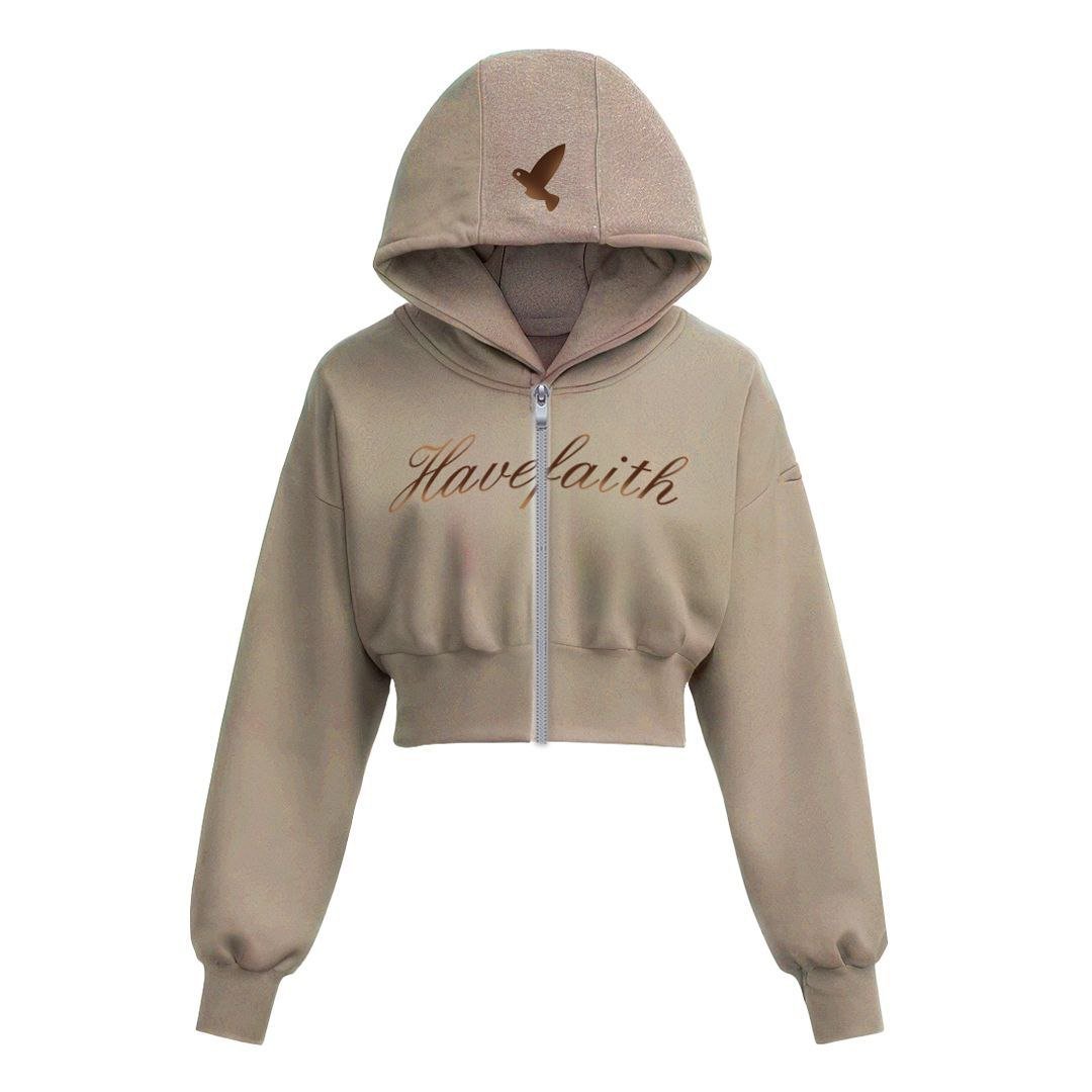 "TEN FE" — SUDADERA CON CAPUCHA PARA MUJER