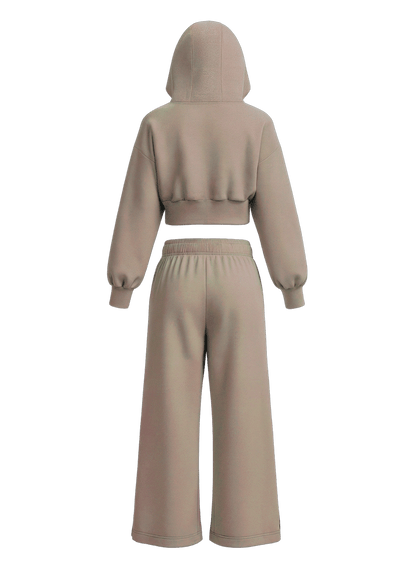 “TEN FE” — CONJUNTO DE PANTALONES DEPORTIVOS Y SUDADERA CON CAPUCHA PARA MUJER