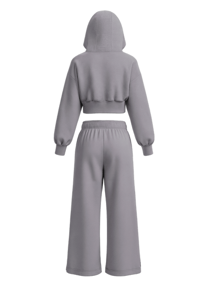 “TEN FE” — CONJUNTO DE PANTALONES DEPORTIVOS Y SUDADERA CON CAPUCHA PARA MUJER